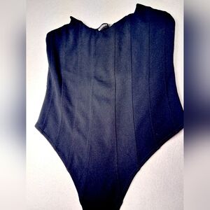 Missguided + Black Sleeveless Bodysuit